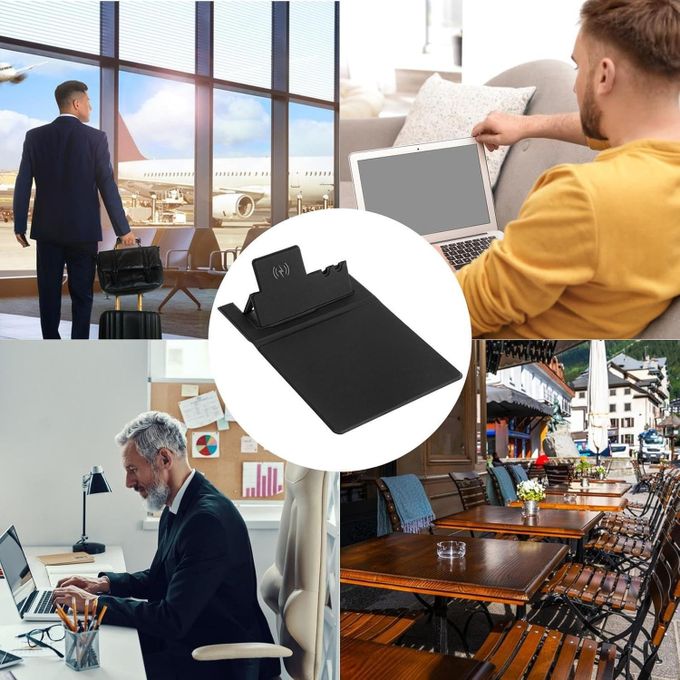 🖱️ Tapis de Souris Multifonction avec Chargeur Sans Fil – Boostez Votre Espace de Travail !