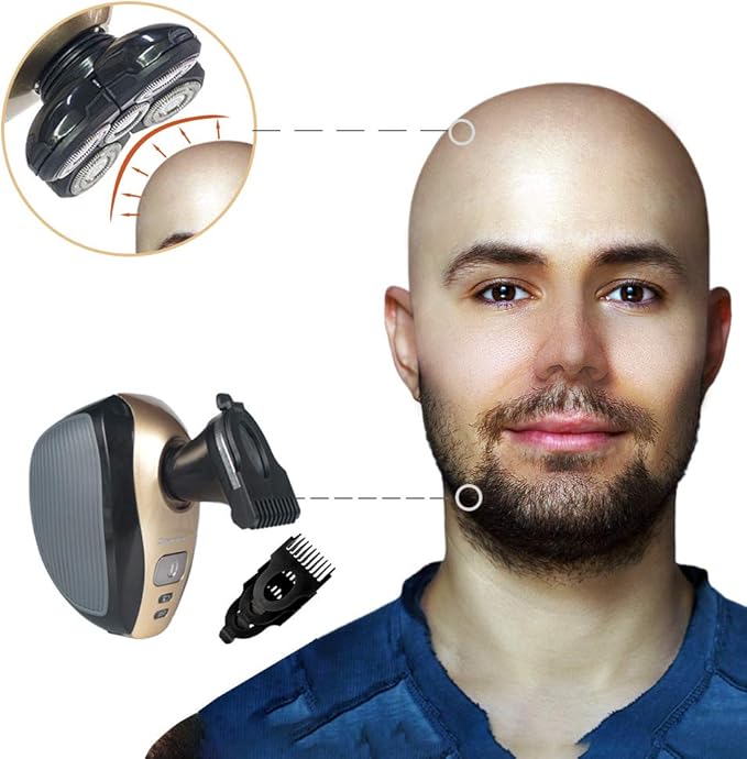 🪒 RASOIR ÉLECTRIQUE MULTIFONCTION 5-EN-1 – POUR UN STYLE IMPECCABLE, DE LA TÊTE AUX PIEDS