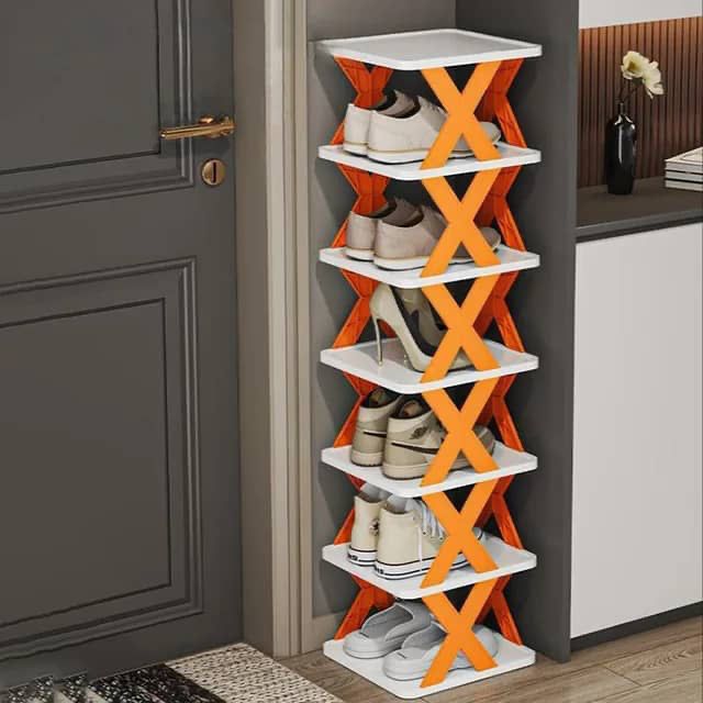 🧡 Étagère à Chaussures Extensible – Design Gain de Place et Élégant