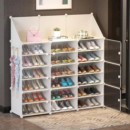 🧱 Armoire à Chaussures Modulaire – Rangement Spacieux, Design Malin !