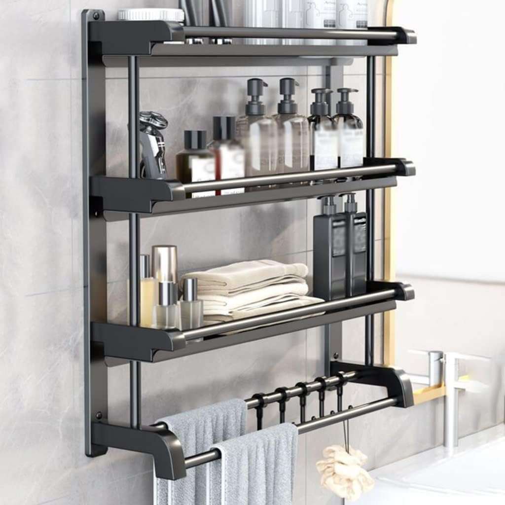 Étagère Murale Multifonction – Rangement Pratique pour Salle de Bain et Cuisine