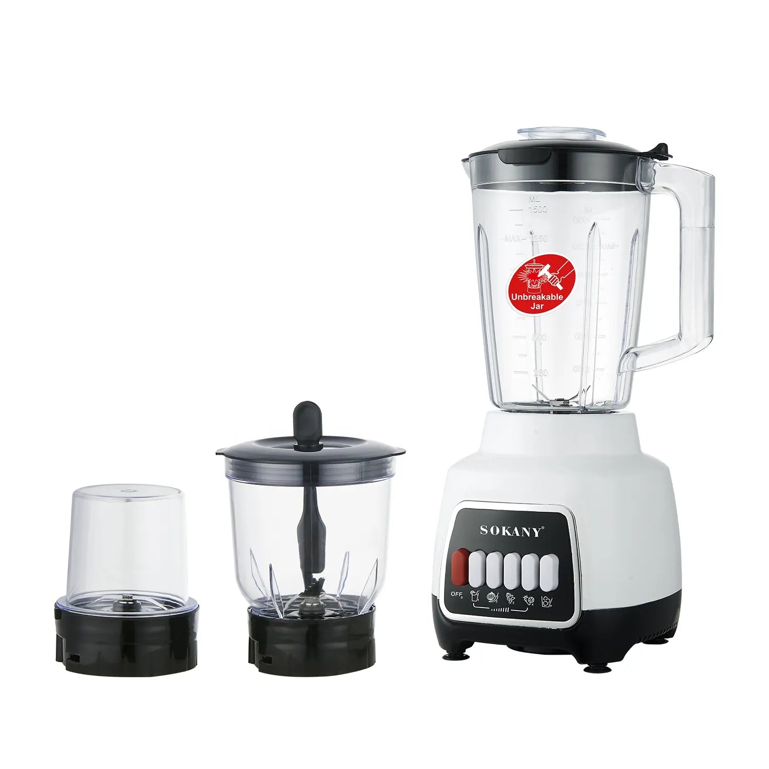Mixeur Multifonction 3 en 1 Puissant, Polyvalent et Pratique
