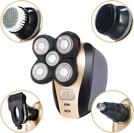 🪒 RASOIR ÉLECTRIQUE MULTIFONCTION 5-EN-1 – POUR UN STYLE IMPECCABLE, DE LA TÊTE AUX PIEDS