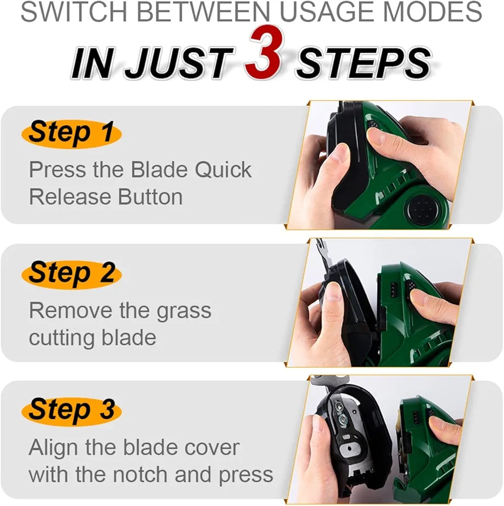 🌿 TAILLE-HAIE &amp; COUPE-HERBE ÉLECTRIQUE 2-EN-1 – 24V | PUISSANT, PRÉCIS ET SANS FIL