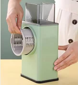 🥕 COUPE-LÉGUMES ROTATIF 3 EN 1 – L’ACCESSOIRE QUI TRANSFORME VOTRE CUISINE !