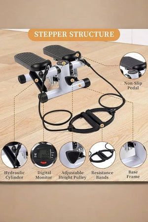 🏋️ Mini Stepper de Fitness avec Élastiques – Brûle Graisse &amp; Tonification Complète !