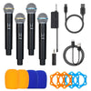 Kit microphone professionnel sans fil 4 en 1